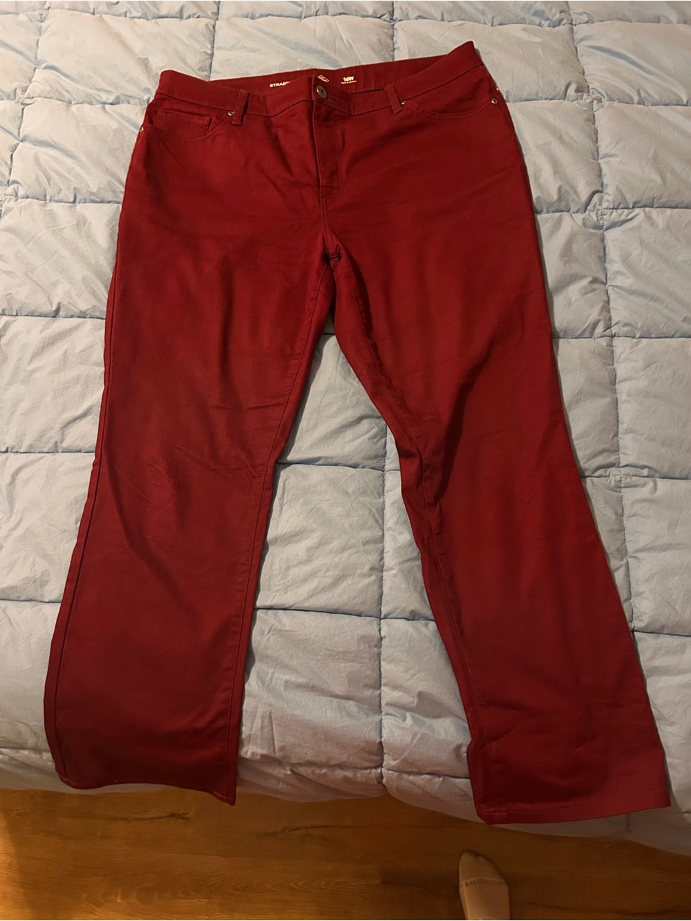 St. John's Bay Crimson Straight-Leg Jeans